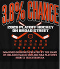 Philadelphia Flyers 3.8 percent chance 2026 Playoff Hockey On Broad Street shirt Unisex T-shirt, Sweatshirt, Hoodie, Long Sleeve Tee - T-Shirt, Sweatshirt, Hoodie