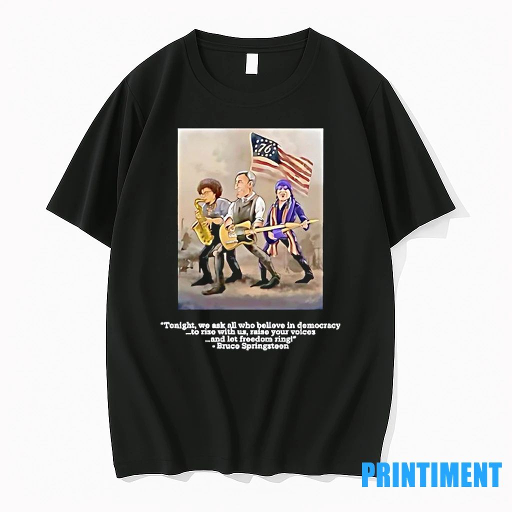 Bruce Springsteen Clarence Clemons And Steven Van Zandt Usa Flag Tshirts Sweater Unisex T-shirt, Sweatshirt, Hoodie, Long Sleeve Tee - T-Shirt, Sweatshirt, Hoodie