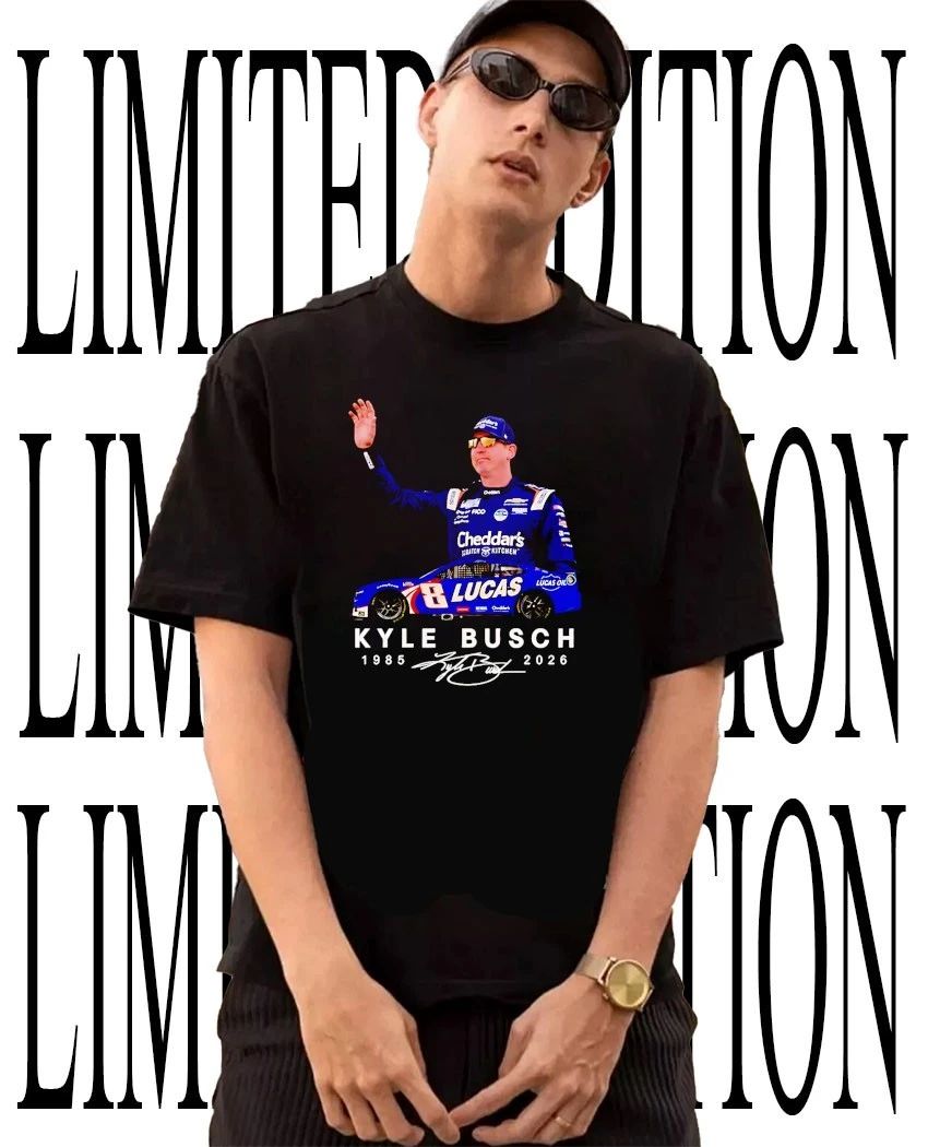 NASCAR Kyle Busch 1985-2026 signature shirt Unisex T-shirt, Sweatshirt, Hoodie, Long Sleeve Tee - T-Shirt, Sweatshirt, Hoodie