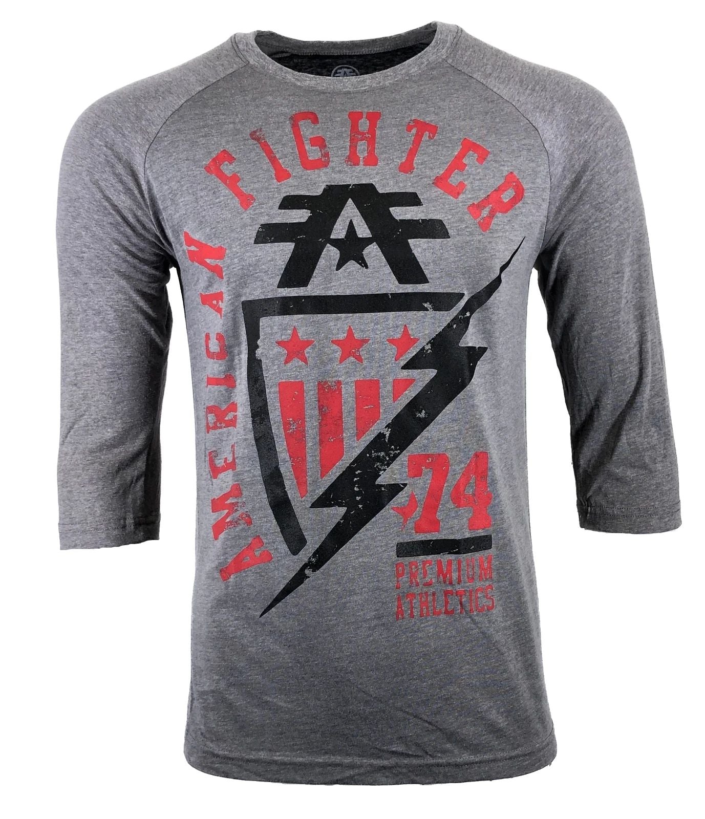 AMERICAN FIGHTER Men's T-Shirt CENTRAL RAGLAN Athletic Biker MMA S-3XL Unisex T-shirt, Sweatshirt, Hoodie, Long Sleeve Tee - T-Shirt, Sweatshirt, Hoodie