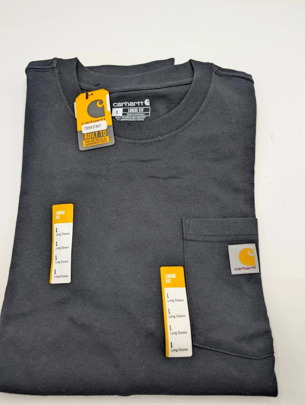 Carhartt Dearborn Loose Longsleeve Heavyweight Pocket Cotton Mens T Shirt K126 Unisex T-shirt, Sweatshirt, Hoodie, Long Sleeve Tee - T-Shirt, Sweatshirt, Hoodie
