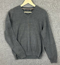 Van Heusen Mens T-Shirt Long Sleeve V-Neck Medium Gray 100% Cotton Unisex T-shirt, Sweatshirt, Hoodie, Long Sleeve Tee - T-Shirt, Sweatshirt, Hoodie