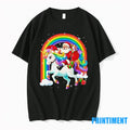 Santa Riding Rainbow Unicorn Christmas Gifts Tshirts Sweater Unisex T-shirt, Sweatshirt, Hoodie, Long Sleeve Tee - T-Shirt, Sweatshirt, Hoodie