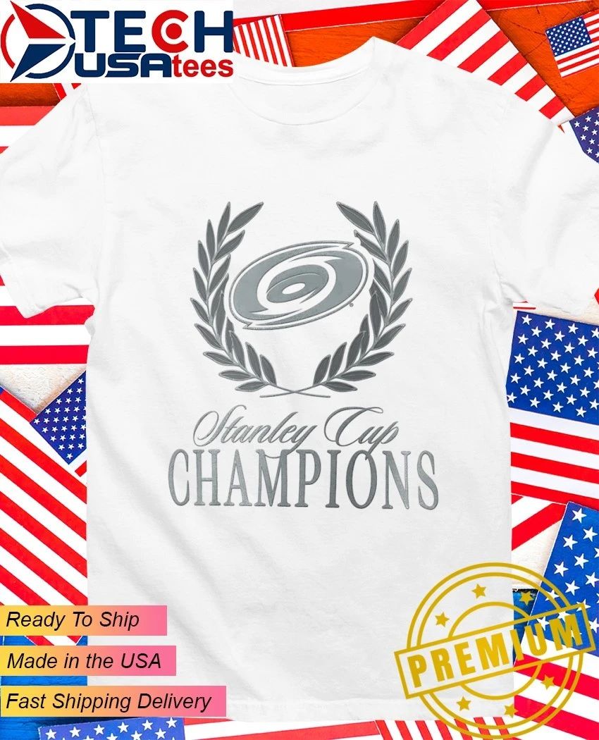 Carolina Hurricanes Stanley Cup Champions 2026 Wreath logo shirt Unisex T-shirt, Sweatshirt, Hoodie, Long Sleeve Tee - T-Shirt, Sweatshirt, Hoodie