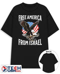 Free America from Israel Eagle shirt Unisex T-shirt, Sweatshirt, Hoodie, Long Sleeve Tee - T-Shirt, Sweatshirt, Hoodie