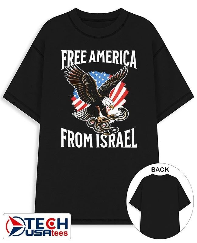 Free America from Israel Eagle shirt Unisex T-shirt, Sweatshirt, Hoodie, Long Sleeve Tee - T-Shirt, Sweatshirt, Hoodie
