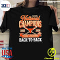 Texas Longhorns National Champs Division I Softball Back to Back 2025-2026 Shirt Unisex T-shirt, Sweatshirt, Hoodie, Long Sleeve Tee - T-Shirt, Sweatshirt, Hoodie