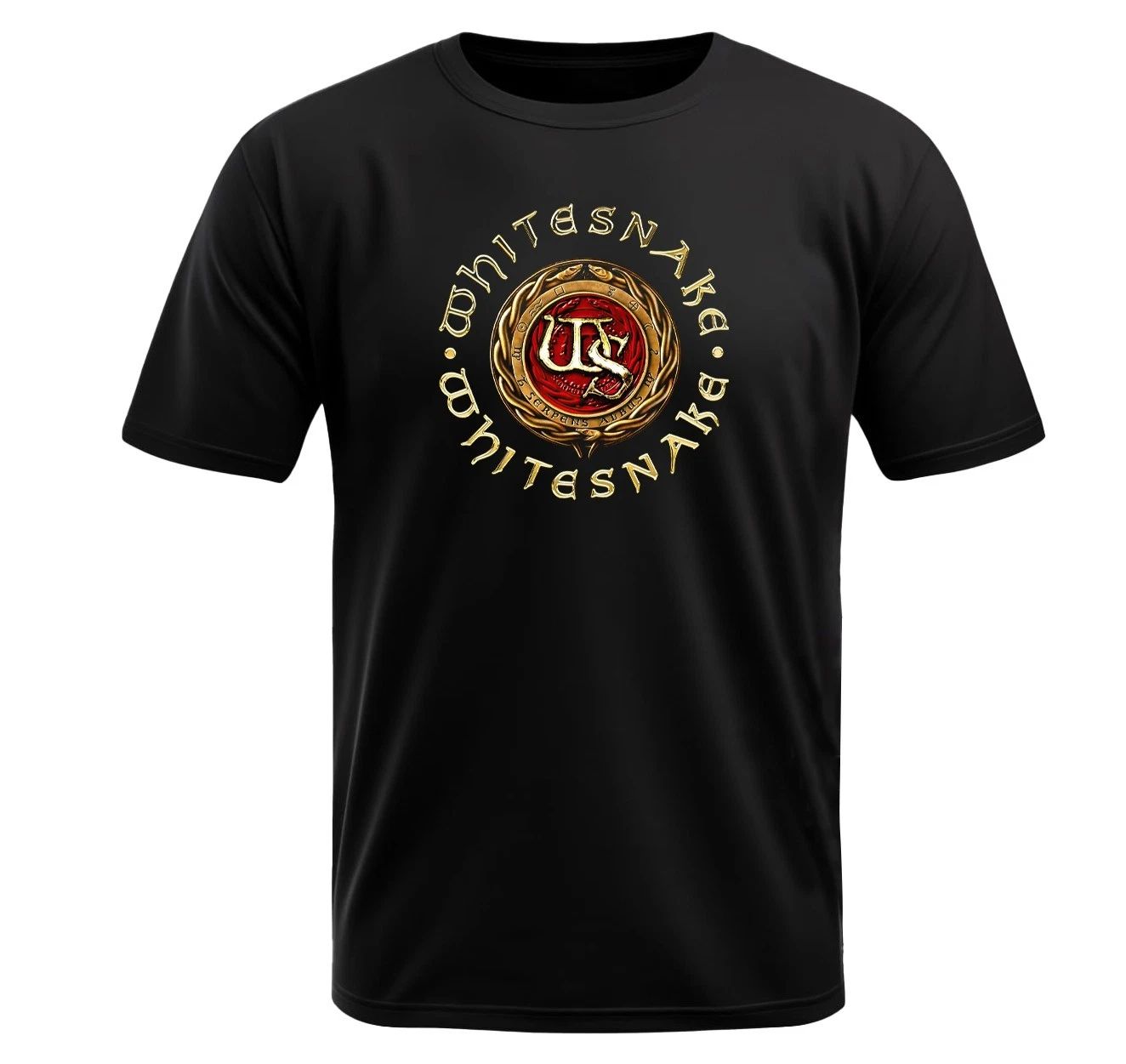WhiteSnake Serpents Black  T-Shirt I Light Polyester I Short Sleeve I Hard Rock Unisex T-shirt, Sweatshirt, Hoodie, Long Sleeve Tee - T-Shirt, Sweatshirt, Hoodie
