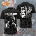 Keith Richards Its Only Rock And Roll 3D T Shirt Unisex T-shirt, Sweatshirt, Hoodie, Long Sleeve Tee - T-Shirt, Sweatshirt, Hoodie