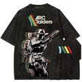 ARC Raiders Graphic T Shirt Vintage Black Washed Gaming Streetwear Unisex Retro Unisex T-shirt, Sweatshirt, Hoodie, Long Sleeve Tee - T-Shirt, Sweatshirt, Hoodie