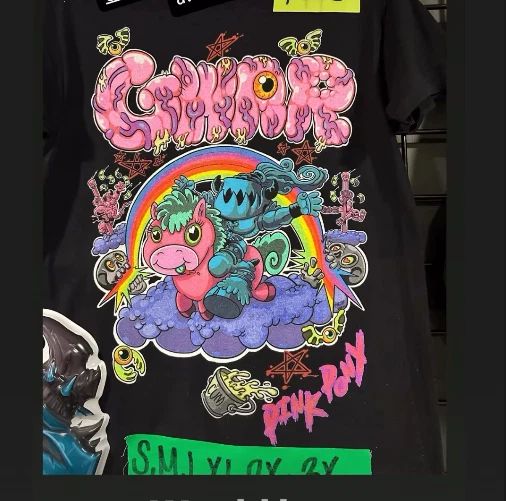 GWAR Band T-Shirt Pink Pony Rainbow Monster Graphic Tee Heavy Metal Merch Black Unisex T-shirt, Sweatshirt, Hoodie, Long Sleeve Tee - T-Shirt, Sweatshirt, Hoodie
