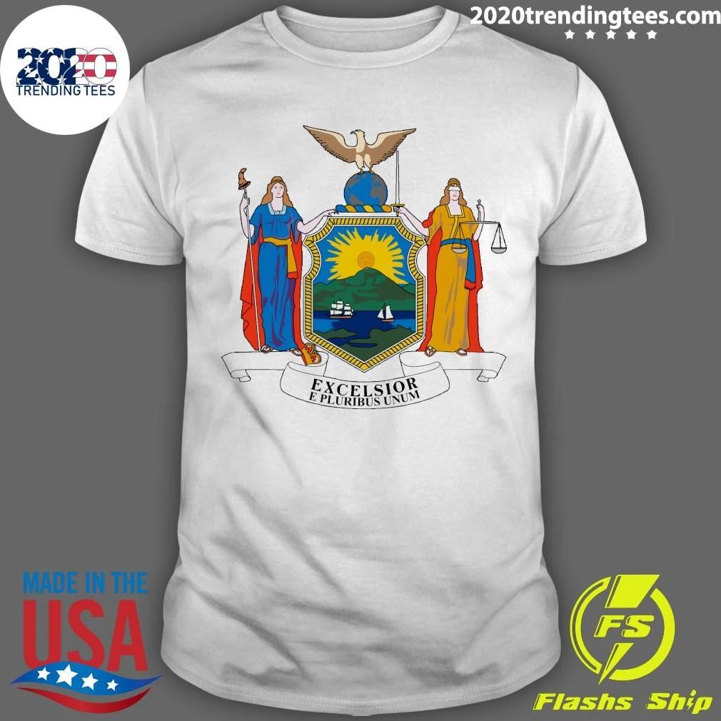 Excelsior E Pluribus Unum Flag of New York 18961901 Shirt Unisex T-shirt, Sweatshirt, Hoodie, Long Sleeve Tee - T-Shirt, Sweatshirt, Hoodie