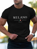 Milano Italia T-Shirt  Mens Italian Flag Tee  Pure Cotton Short Sleeve Top Unisex T-shirt, Sweatshirt, Hoodie, Long Sleeve Tee - T-Shirt, Sweatshirt, Hoodie
