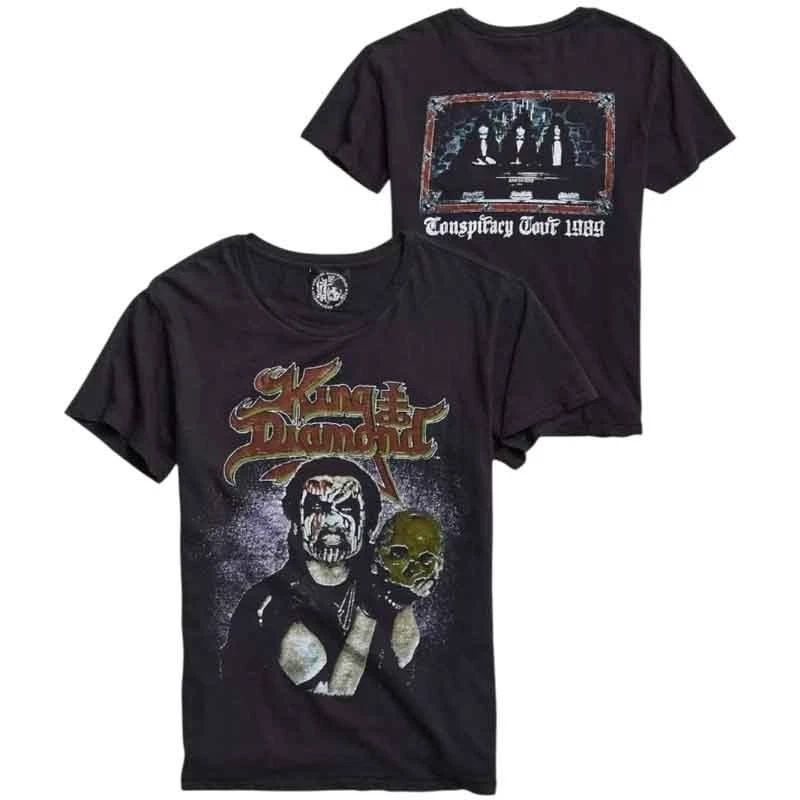 New Authentic King Diamond Conspiracy Tour Mercyful Fate Black Metal T-Shirt Unisex T-shirt, Sweatshirt, Hoodie, Long Sleeve Tee - T-Shirt, Sweatshirt, Hoodie