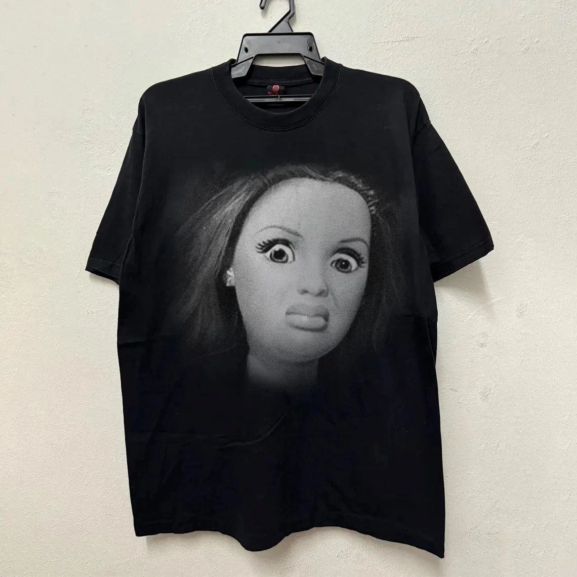 Vintage 90s Doll Face Meme Graphic T-Shirt, Trendy Sarcastic Tee Unisex T-shirt, Sweatshirt, Hoodie, Long Sleeve Tee - T-Shirt, Sweatshirt, Hoodie