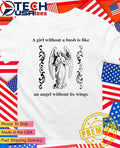 A girl without a bush is like an angel without its wings shirt Unisex T-shirt, Sweatshirt, Hoodie, Long Sleeve Tee - T-Shirt, Sweatshirt, Hoodie