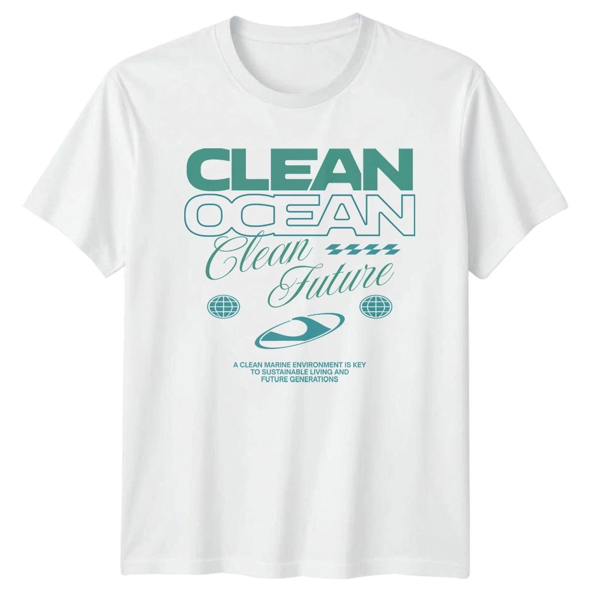 Clean Ocean Clean Future T-Shirt Environmental Earth Day Gift For Him And Her Unisex T-shirt, Sweatshirt, Hoodie, Long Sleeve Tee - T-Shirt, Sweatshirt, Hoodie