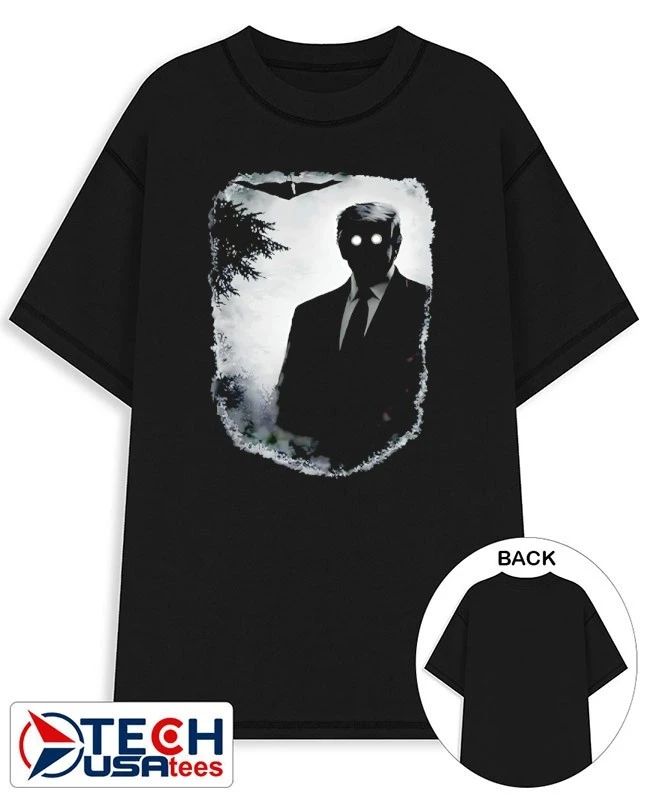 Dark Shadow Figure Mysterious Trump silhouette shirt Unisex T-shirt, Sweatshirt, Hoodie, Long Sleeve Tee - T-Shirt, Sweatshirt, Hoodie