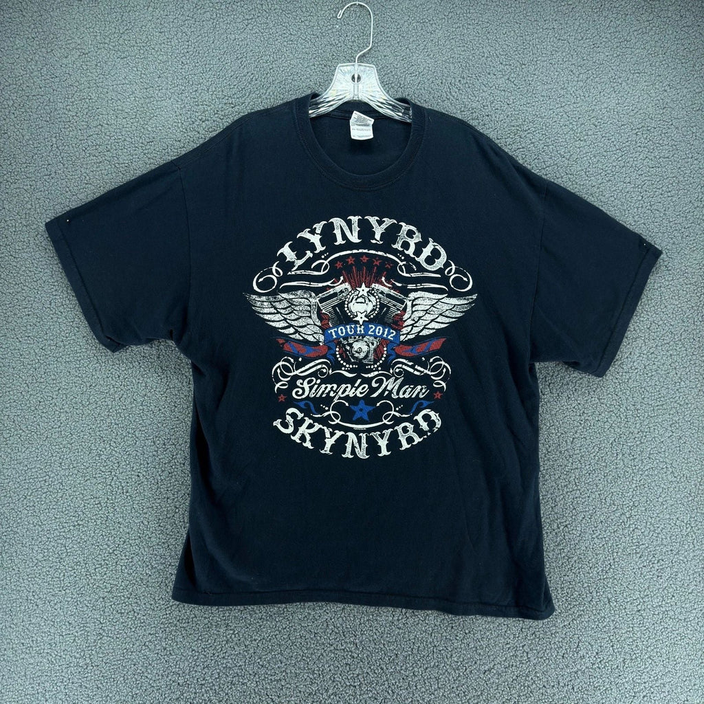 Lynyrd Skynyrd Shirt Mens XL Black Simple Man Tour 2012 Concert Graphic T-Shirt Unisex T-shirt, Sweatshirt, Hoodie, Long Sleeve Tee - T-Shirt, Sweatshirt, Hoodie