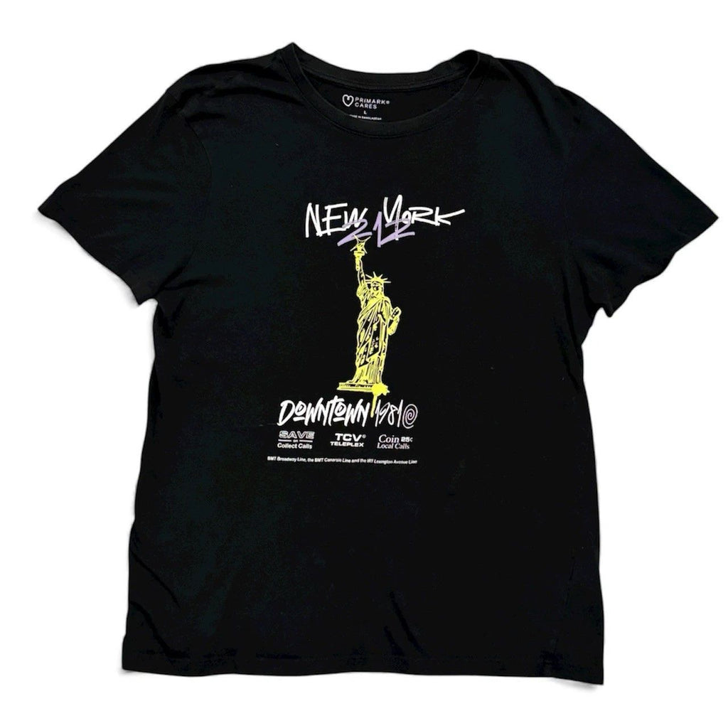 Vintage Style New York City T-Shirt Mens M Black Graphic Tee Statue of Liberty Unisex T-shirt, Sweatshirt, Hoodie, Long Sleeve Tee - T-Shirt, Sweatshirt, Hoodie