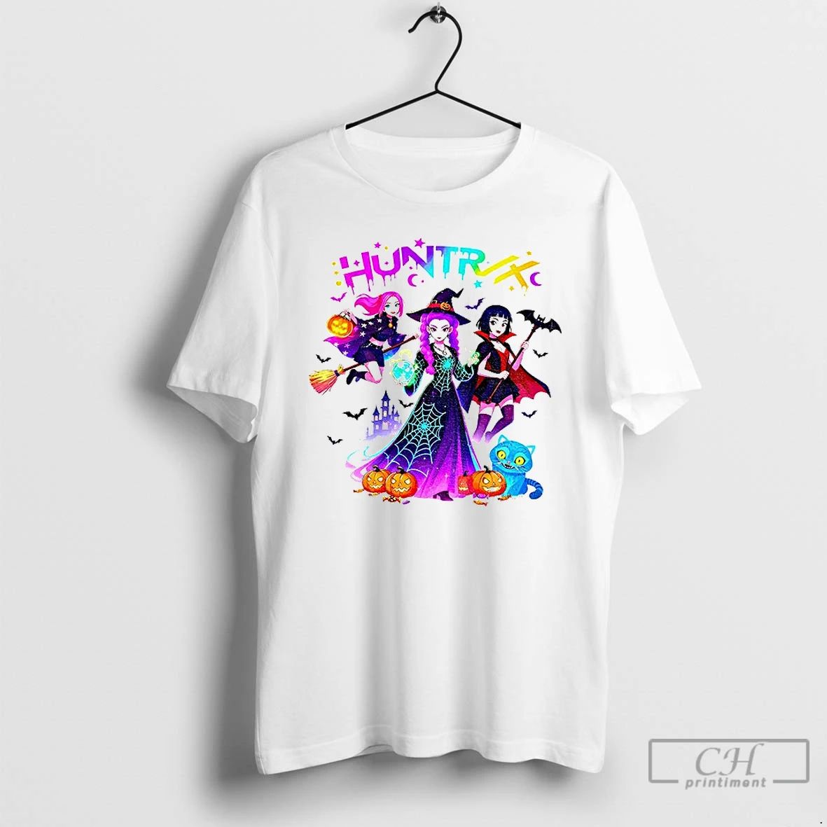 Classic Kpop Demon Hunters Derpy Tiger Pumpkin Spooky Huntrix Halloween T Shirts Unisex T-shirt, Sweatshirt, Hoodie, Long Sleeve Tee - T-Shirt, Sweatshirt, Hoodie