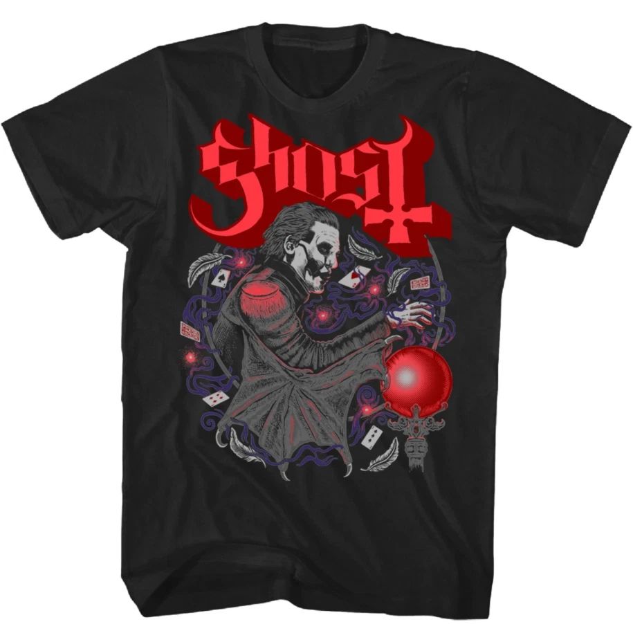 Ghost Copia Cards T Shirt Mens Rock and Roll Music Classic Band Tee New Black Unisex T-shirt, Sweatshirt, Hoodie, Long Sleeve Tee - T-Shirt, Sweatshirt, Hoodie