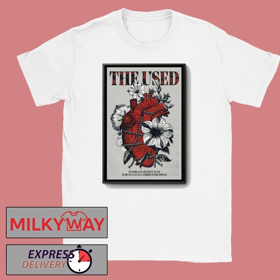 Poster 2026 The Used Two Headline Shows This Summer 26 LIMITED shirt Unisex T-shirt, Sweatshirt, Hoodie, Long Sleeve Tee - T-Shirt, Sweatshirt, Hoodie