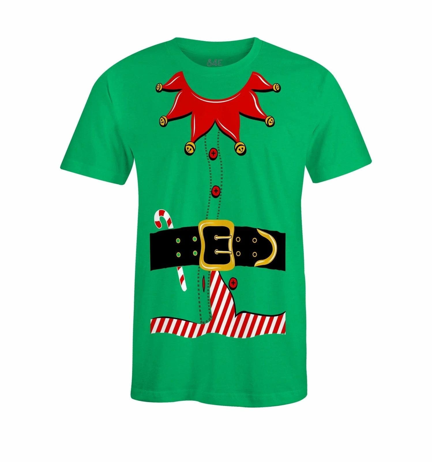 S4E Men's Elf Costume T-Shirt Funny Christmas Santa's Helper Shirts Unisex T-shirt, Sweatshirt, Hoodie, Long Sleeve Tee - T-Shirt, Sweatshirt, Hoodie