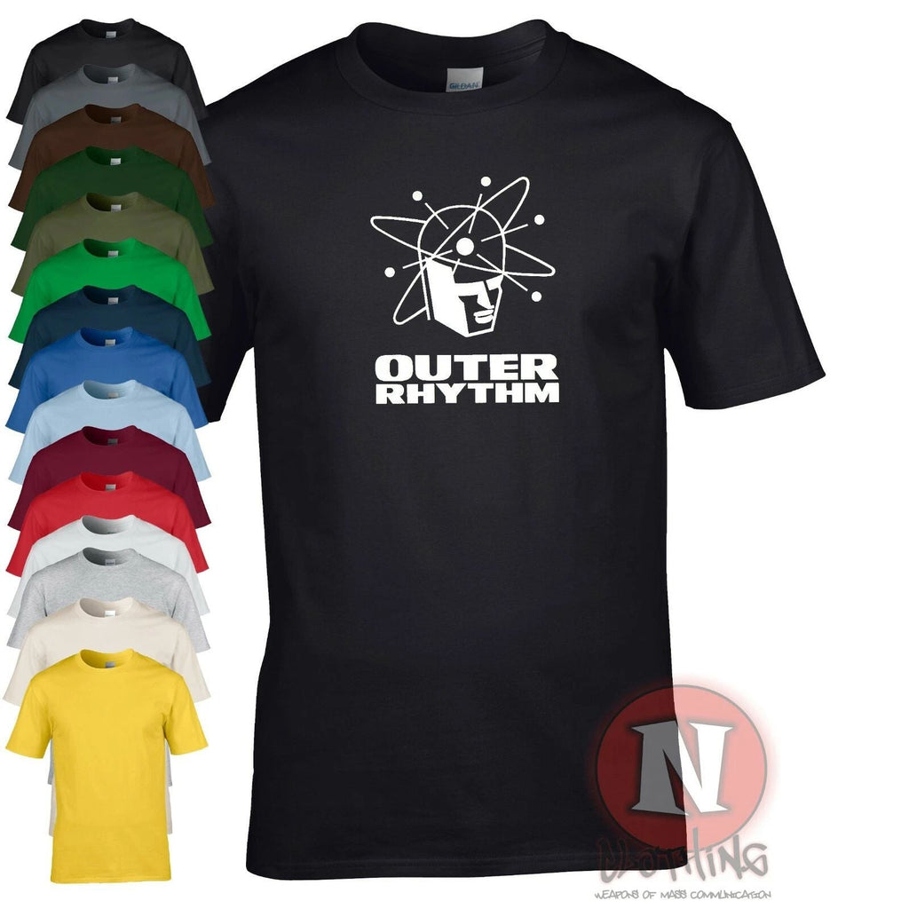 Outer Rhythm t-shirt DJ Club dance rave techno music house EDM record label Unisex T-shirt, Sweatshirt, Hoodie, Long Sleeve Tee - T-Shirt, Sweatshirt, Hoodie