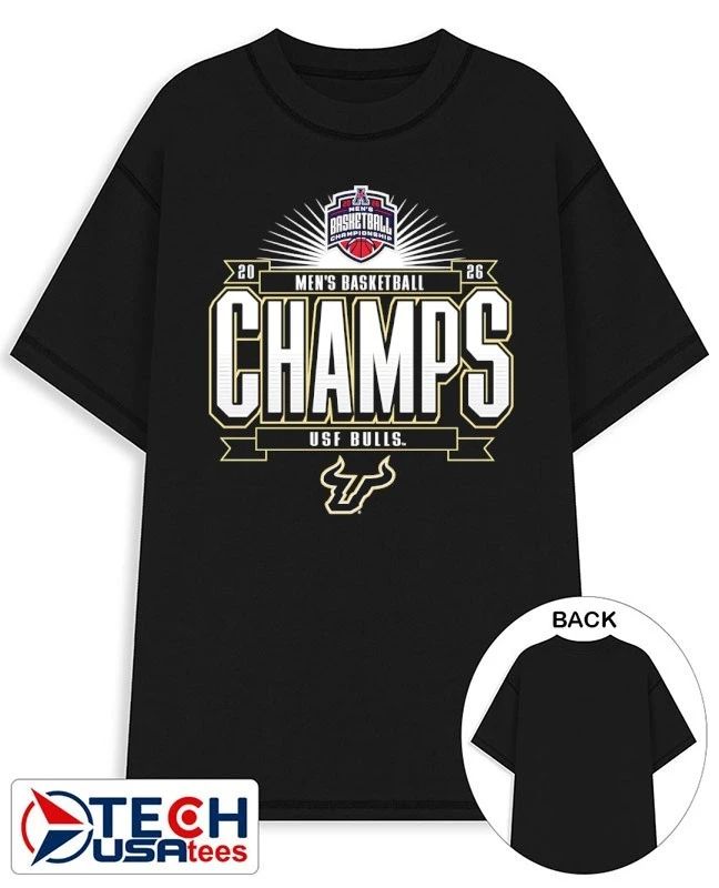 South Florida Bulls 2026 American Conference Mens Basketball Tournament Champions shirt Unisex T-shirt, Sweatshirt, Hoodie, Long Sleeve Tee - T-Shirt, Sweatshirt, Hoodie