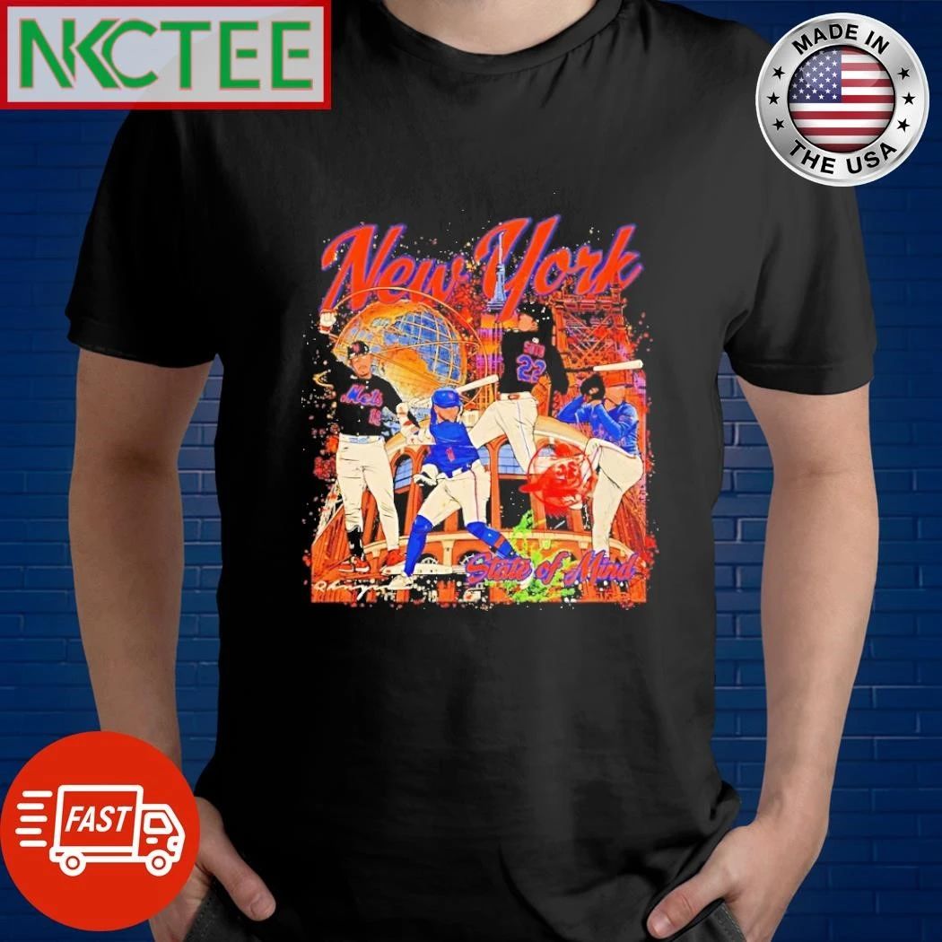 Francisco Lindor Pete Alonso New York Mets Baseball State Of Mind shirt Unisex T-shirt, Sweatshirt, Hoodie, Long Sleeve Tee - T-Shirt, Sweatshirt, Hoodie