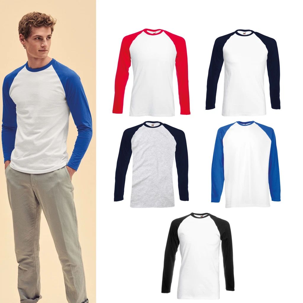 Fruit of the Loom Long sleeve baseball T 61-028-0 Unisex T-shirt, Sweatshirt, Hoodie, Long Sleeve Tee - T-Shirt, Sweatshirt, Hoodie