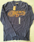 NWT Lucky Brand Dungarees Blue Men's Thermal Long Sleeve Shirt Size Large Unisex T-shirt, Sweatshirt, Hoodie, Long Sleeve Tee - T-Shirt, Sweatshirt, Hoodie