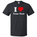 Custom I Heart T Shirt Personalized I Love Tee Unisex T-shirt, Sweatshirt, Hoodie, Long Sleeve Tee - T-Shirt, Sweatshirt, Hoodie