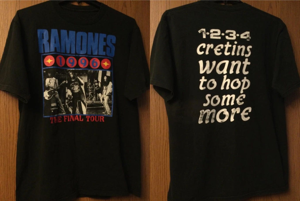 Vintage 1996 Ramones Final Tour T-Shirt 2 Sided Jerzees Punk Rock Band Tee S-5XL Unisex T-shirt, Sweatshirt, Hoodie, Long Sleeve Tee - T-Shirt, Sweatshirt, Hoodie