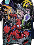 Street Couture x The 1007th All Over Print Spiderman Shirt Size M Unisex T-shirt, Sweatshirt, Hoodie, Long Sleeve Tee - T-Shirt, Sweatshirt, Hoodie