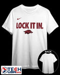 Lock it in Arkansas Razorbacks 2026 On-Court Bench shirt Unisex T-shirt, Sweatshirt, Hoodie, Long Sleeve Tee - T-Shirt, Sweatshirt, Hoodie