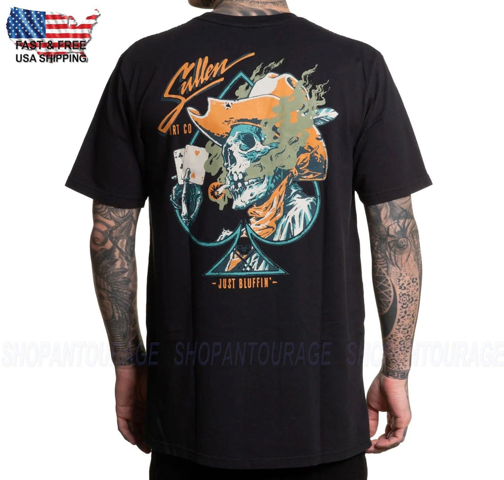 Sullen Art Collective Just Bluffin Premium SCM6901 Short Sleeve T-shirt For Men Unisex T-shirt, Sweatshirt, Hoodie, Long Sleeve Tee - T-Shirt, Sweatshirt, Hoodie