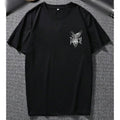 Mens Black Comfortable Loose Fit Round Neck Tshirt for Daily Vacation Wear Unisex T-shirt, Sweatshirt, Hoodie, Long Sleeve Tee - T-Shirt, Sweatshirt, Hoodie