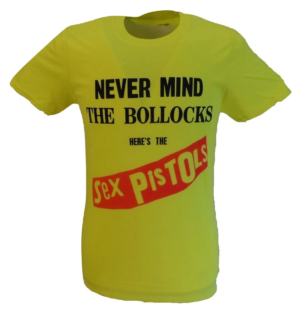 Mens Yellow Official Sex Pistols NMTB T Shirt Unisex T-shirt, Sweatshirt, Hoodie, Long Sleeve Tee - T-Shirt, Sweatshirt, Hoodie
