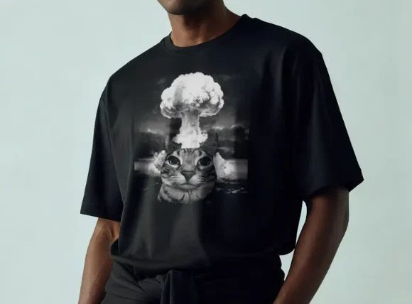 Explosion Cat T-Shirt, Funny Graphic Tee, Trendy Meme Shirt Unisex Unisex T-shirt, Sweatshirt, Hoodie, Long Sleeve Tee - T-Shirt, Sweatshirt, Hoodie