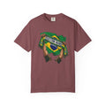Brazil Scarf Custom Soccer Shirt | Personalized Name Football Matchday Tee Unisex T-shirt, Sweatshirt, Hoodie, Long Sleeve Tee - T-Shirt, Sweatshirt, Hoodie