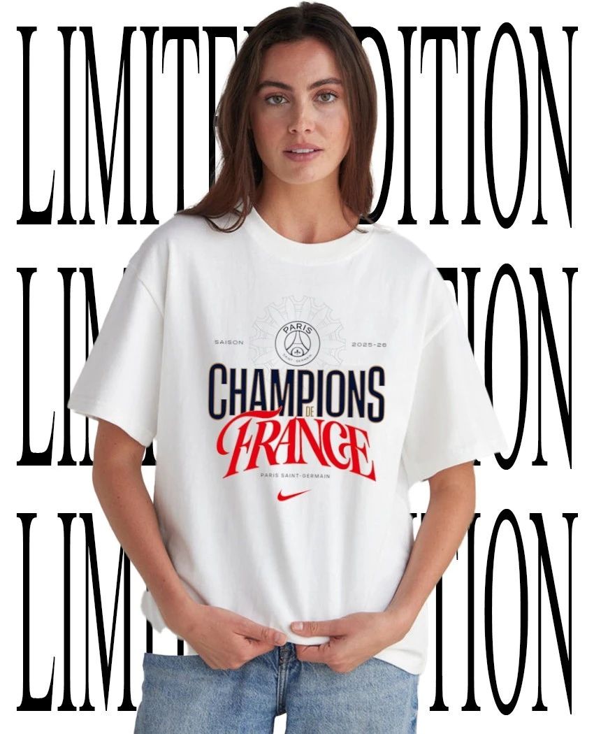 Paris Saint-Germain Champions de France 2025-2026 shirt Unisex T-shirt, Sweatshirt, Hoodie, Long Sleeve Tee - T-Shirt, Sweatshirt, Hoodie