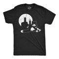 Mens Funny T Shirts Cat Middle Finger Shadow Puppet Show Sarcastic Graphic Unisex T-shirt, Sweatshirt, Hoodie, Long Sleeve Tee - T-Shirt, Sweatshirt, Hoodie