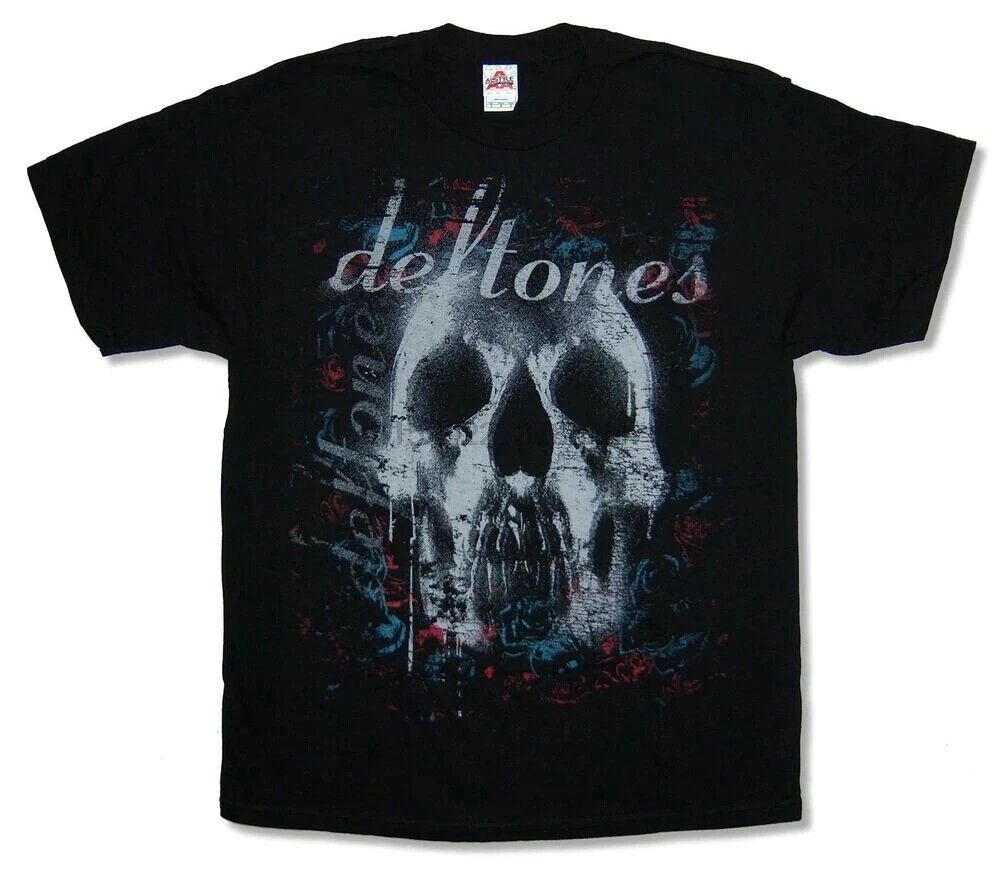 Deftones Skull Black T Shirt New Band Merch Unisex T-shirt, Sweatshirt, Hoodie, Long Sleeve Tee - T-Shirt, Sweatshirt, Hoodie