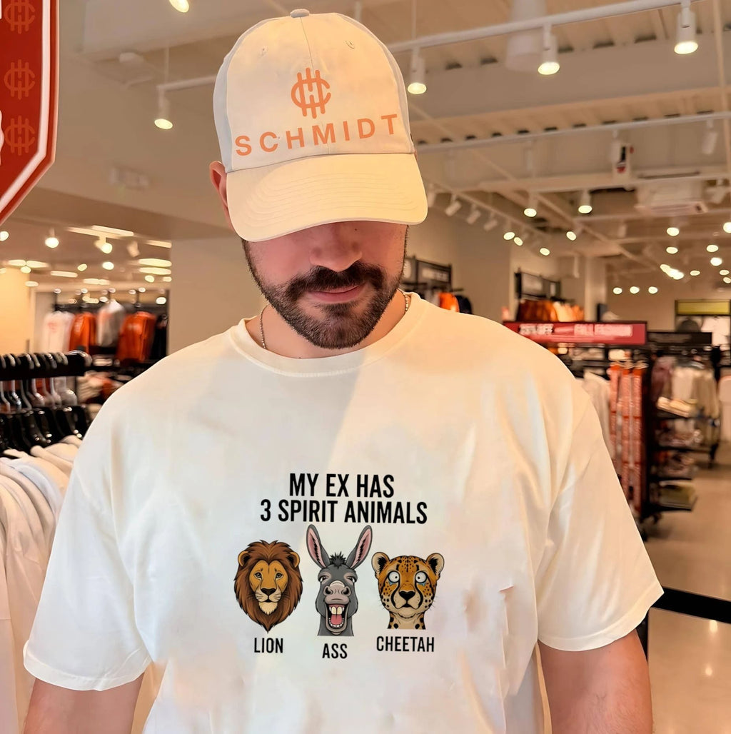 My ex has 3 spirit animals lion ass cheetah shirt Unisex T-shirt, Sweatshirt, Hoodie, Long Sleeve Tee - T-Shirt, Sweatshirt, Hoodie