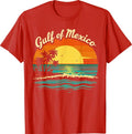 Gulf Of Mexico Beach Palms Summer Vacation Retro Unisex T-Shirt Size S- 5XL Unisex T-shirt, Sweatshirt, Hoodie, Long Sleeve Tee - T-Shirt, Sweatshirt, Hoodie