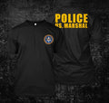 US marshal police -  Custom Men's Back and front T-Shirt Tee Unisex T-shirt, Sweatshirt, Hoodie, Long Sleeve Tee - T-Shirt, Sweatshirt, Hoodie