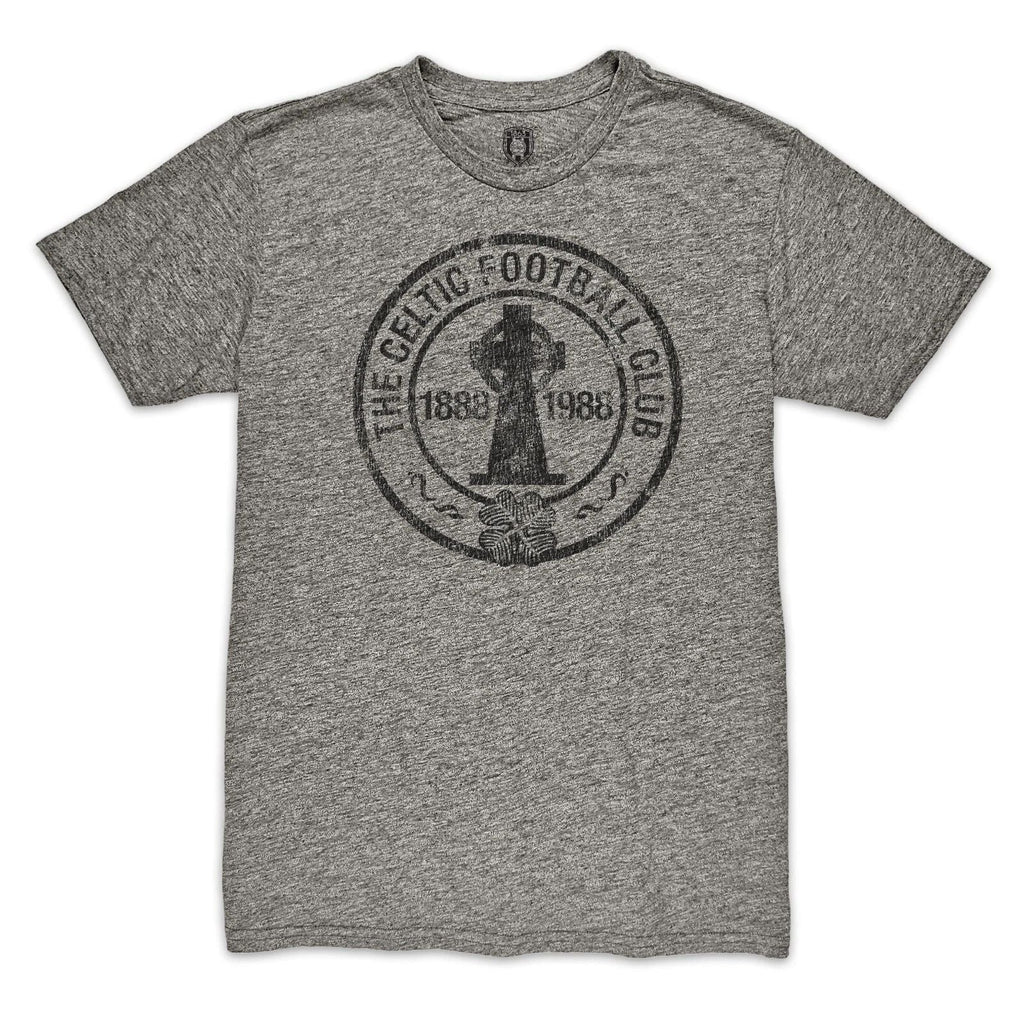 CELTIC FC Retro Badge Premium Triblend Slub Gray T-Shirt - 1863FC Unisex T-shirt, Sweatshirt, Hoodie, Long Sleeve Tee - T-Shirt, Sweatshirt, Hoodie