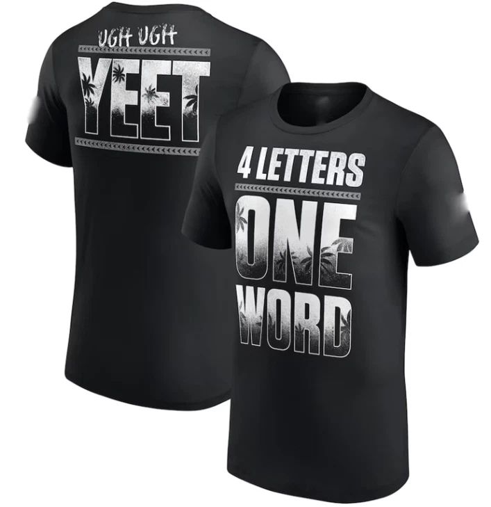 Jey Uso Four Letters, One Word S-5XL Gifts For Jey Uso Fan Unisex T-shirt, Sweatshirt, Hoodie, Long Sleeve Tee - T-Shirt, Sweatshirt, Hoodie